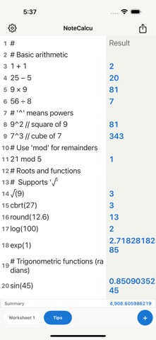 NoteCalcu: Note Calculator Screenshot 3 of 3