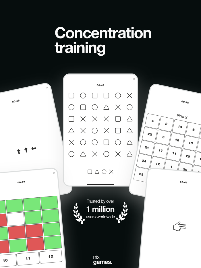 Concentration training.