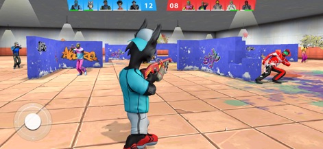 Paintball Shooting Team Strike - L'application propose des combats effrénés dans des cartes intérieures complexes, où les joueurs peuvent découvrir des styles de personnages uniques évoluant dans des environnements urbains.