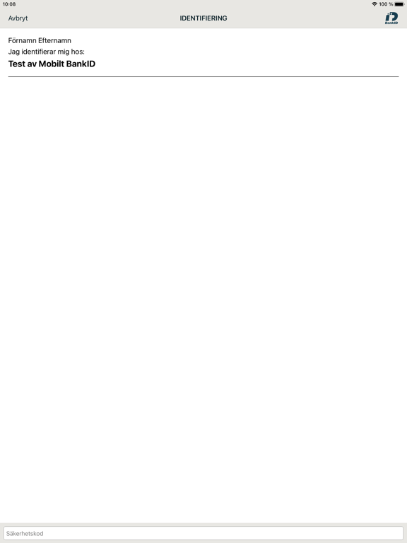 Screenshot #6 pour BankID säkerhetsapp