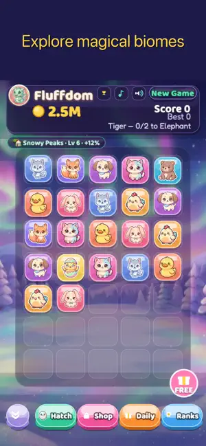 Fluffdom: Cozy Animal Merge screenshot 3