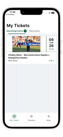 Worcestershire CCC Tickets screenshot