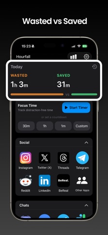 Hourfall: Screen Time Tracker Screenshot 3 of 5