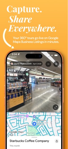 Teleport: 360° Virtual Tour iPhone screenshot
