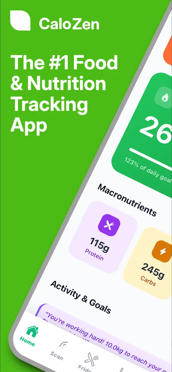 Screenshot #1 pour CaloZen AI: Calorie Tracker