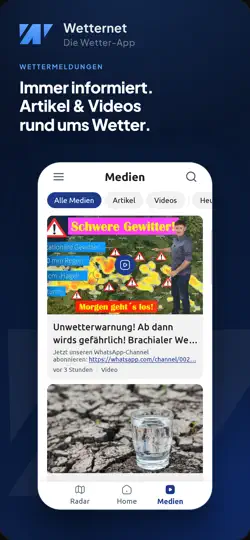 Screenshot von Wetter.net (NEU) auf dem iPhone 6