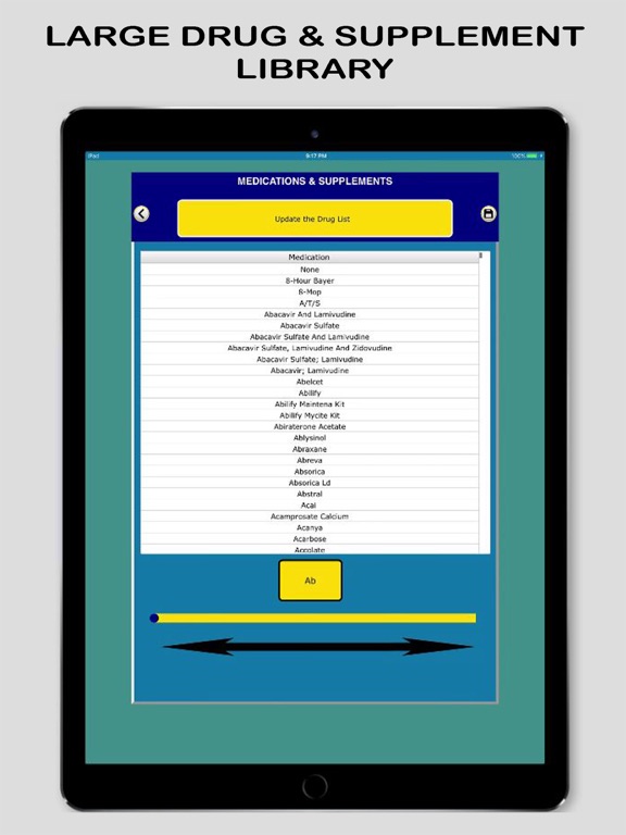 Family Medical Diary iPad screenshot 2 - Medical app