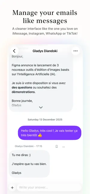 WhatMail - Mails like messages screenshot 3