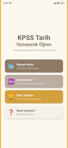 KPSS Tarih Oyunu screenshot