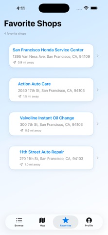 AutoShopFinder Screenshot 3 of 5