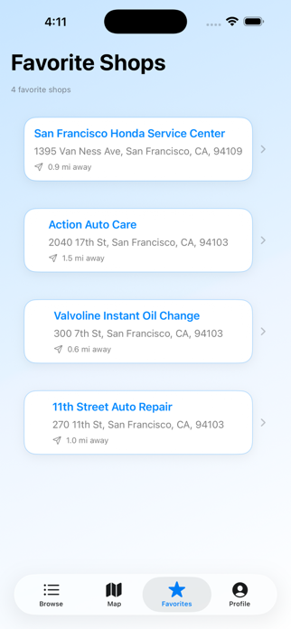 AutoShopFinder Screenshot 3 of 5