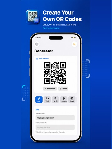 QR & Barcode Reader pro iPad screenshot