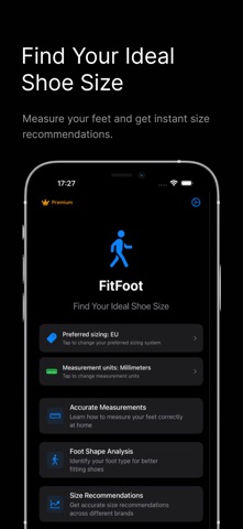 Foot Measure App – FitFoot iPhone screenshot
