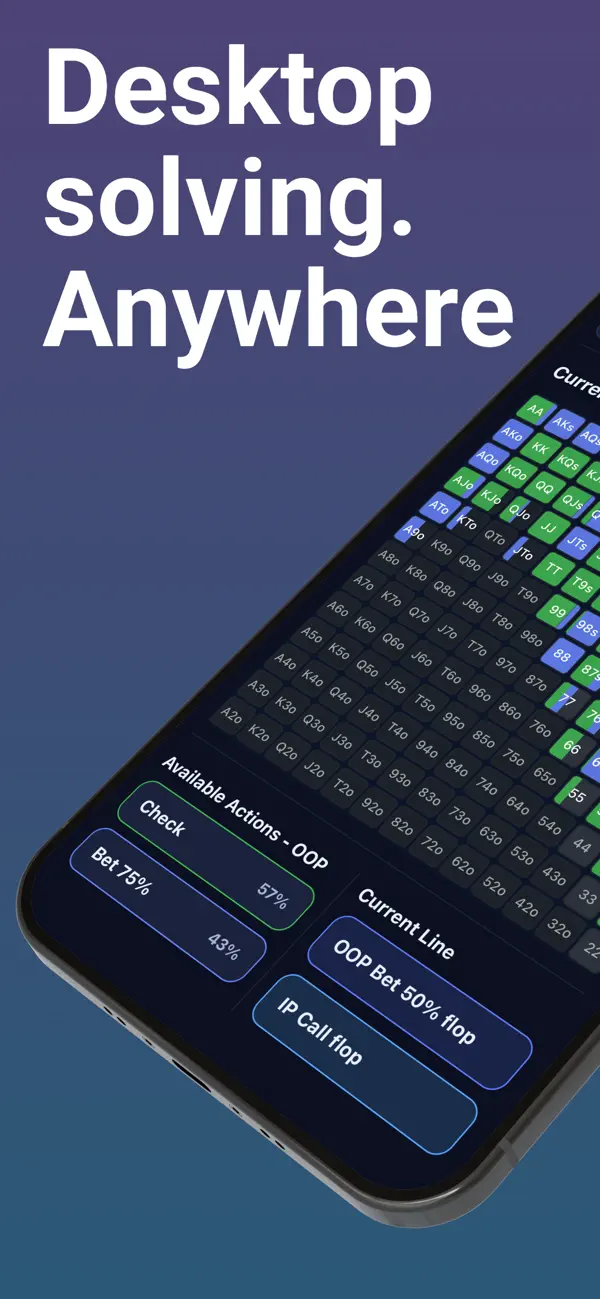 Screenshot #1 pour Converge: Poker Solver