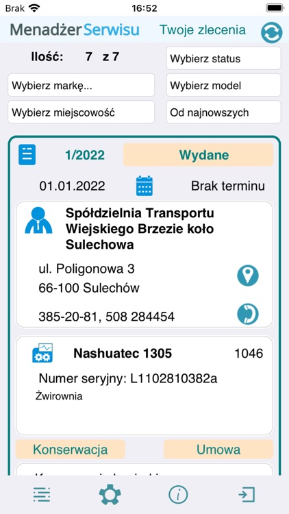 Menadżer Serwisu Mobile