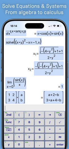 SymCalc+ iPhone screenshot