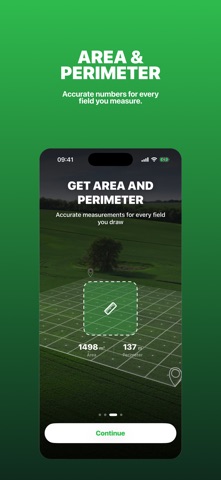 GPS fields area measure map * iPhone screenshot
