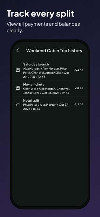 WhoPays: Settle Up Screenshot 2 of 5