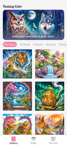 Fantasy Color by Numbers Screenshot 1 of 9