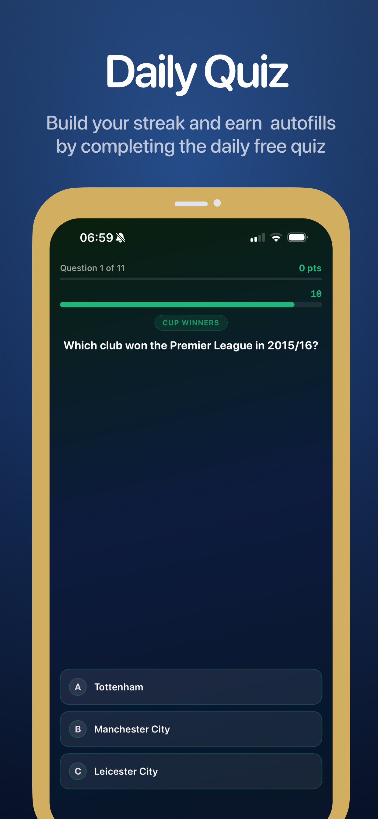 4 Teams 1 Player: Footy Quiz screenshot 5
