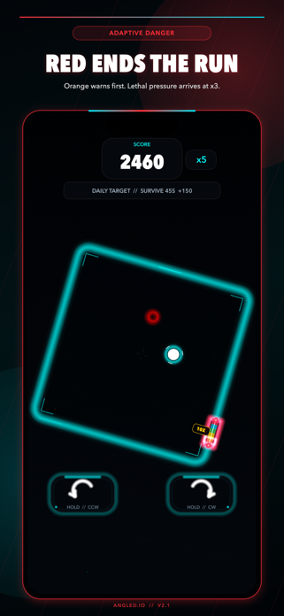 Angled.io: Neon Reflex Arcade Screenshot 3 of 6