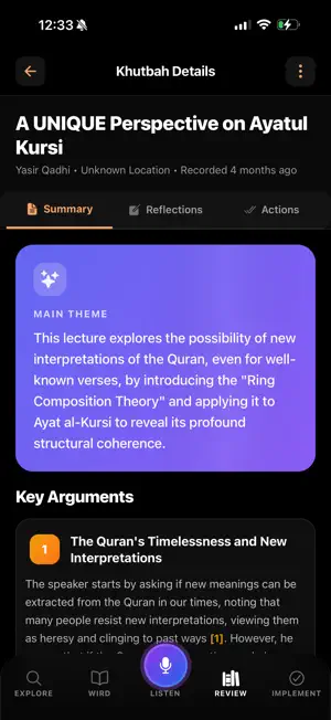Bayan — Khutbah Companion screenshot 1
