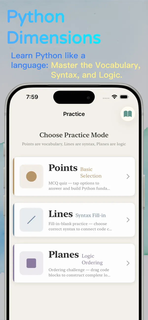 #1. Python Dimensions (iOS) De: chengche lee