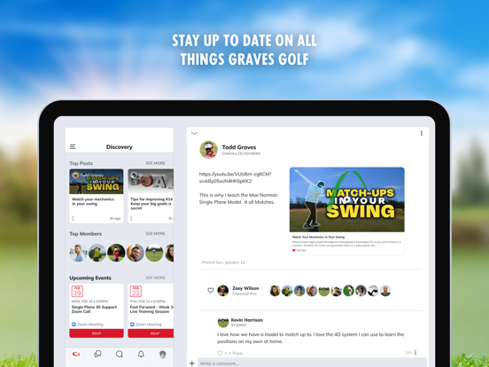 Single Plane Academy iPad screenshot 4 - Social Networking app