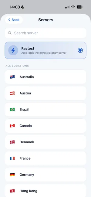 Unblockr VPN screenshot 3