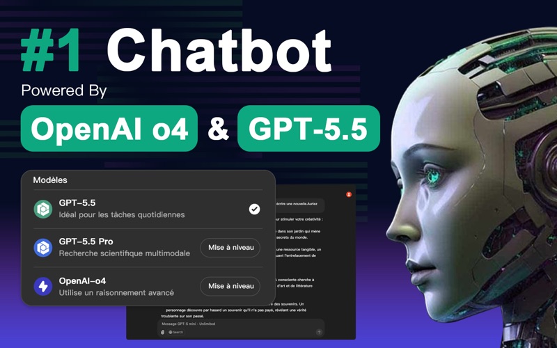 Screenshot #1 pour ChatBot5.5 - Français AI