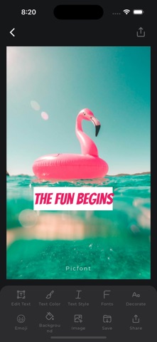 Picfont screenshot