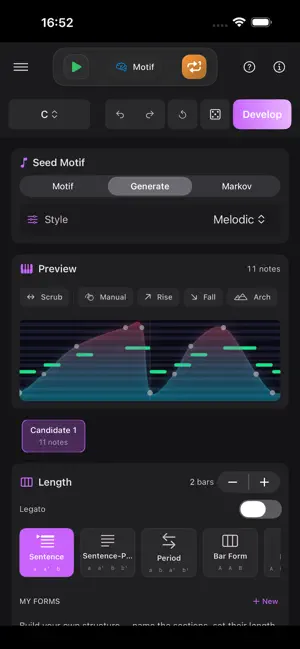 MIDI Motif Maker screenshot 1