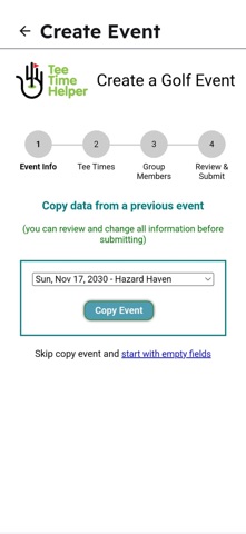TeeTimeHelper Screenshot 1 of 3