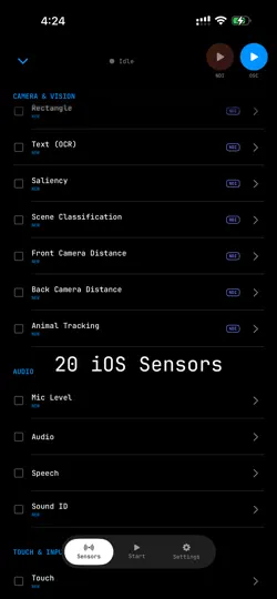 Screenshot von TDLiDAR auf dem iPhone 5