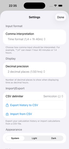 ChronoCalc Pro Screenshot 1 of 2