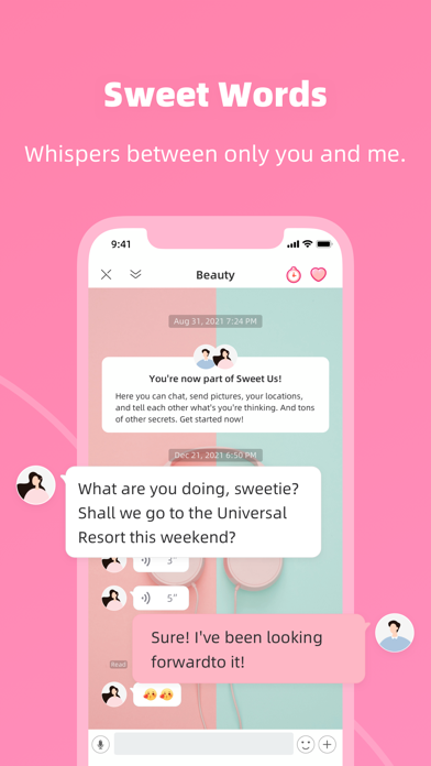 Sweet Us- Relationship Tracker Screenshot 2 - AppWisp.com Sweet Us- Relationship Tracker Screenshot 2 - AppWisp.com