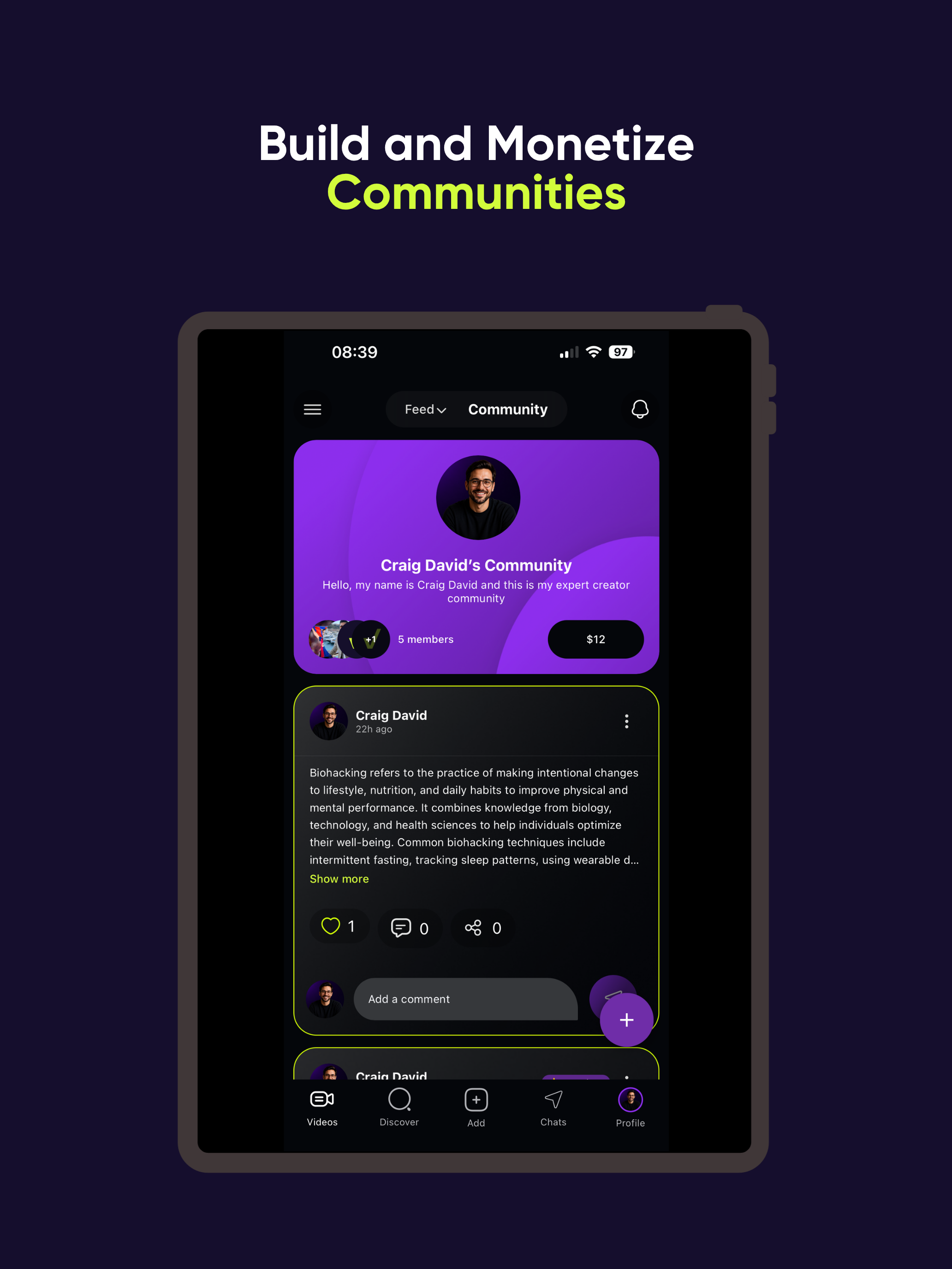 Twelve: Health Social Network screenshot 13