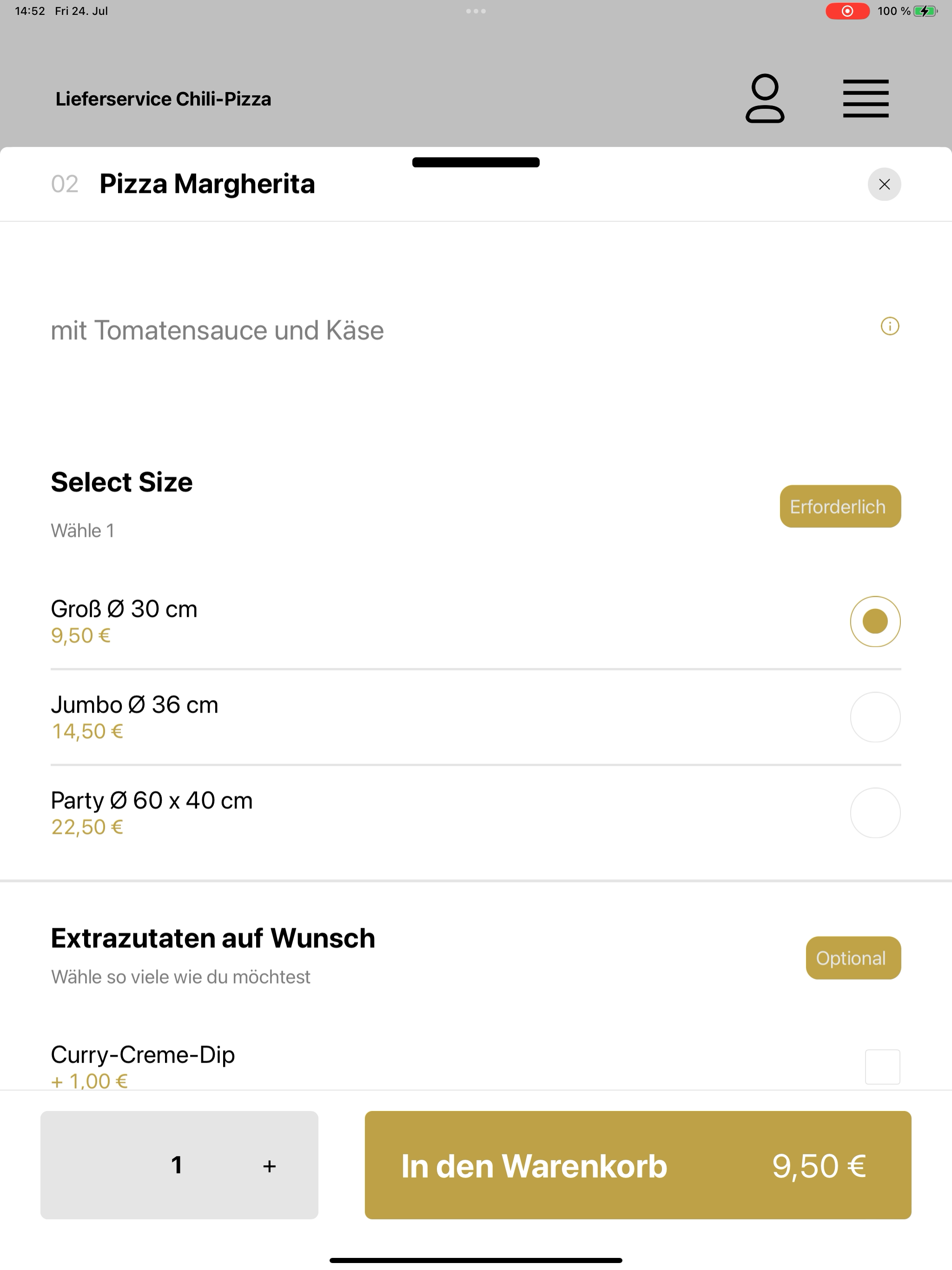 Lieferservice Chili-Pizza screenshot 8