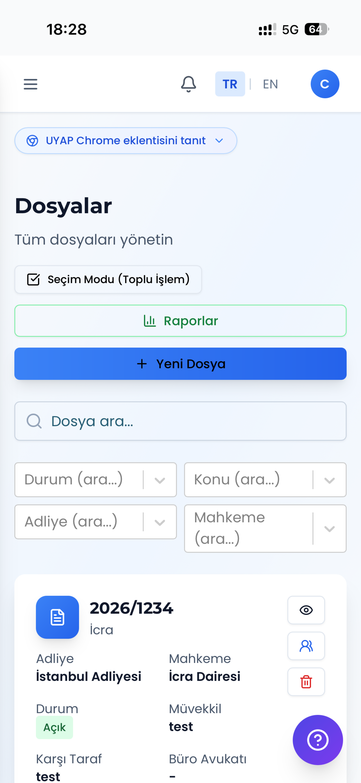 AVHOS Hukuk Otomasyon Sistemi screenshot 4