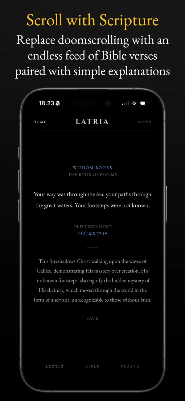 #1. Latria: Scroll with Scripture (iOS) De: ARIF HASSAN
