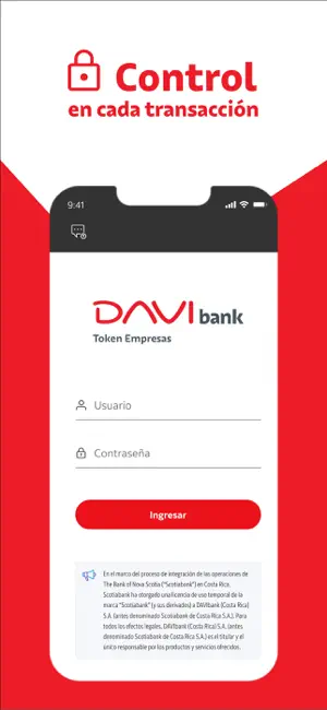 DAVIbank Token Empresas CR screenshot 2