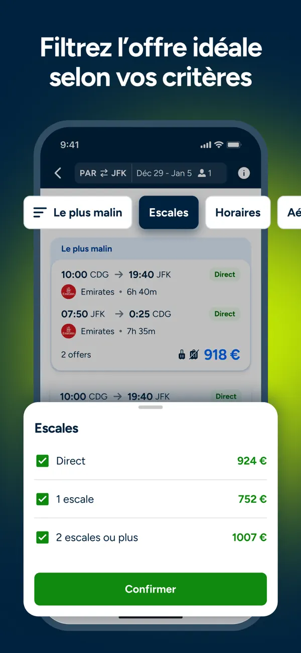 Screenshot #3 pour Liligo: Vol & Location voiture