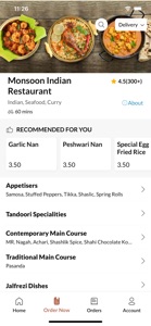 Monsoon Indian Restaurant, screenshot #3 for iPhone
