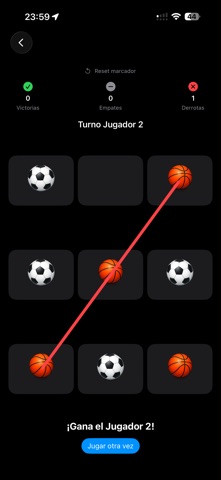 Tres en Raya - Pelotas screenshot