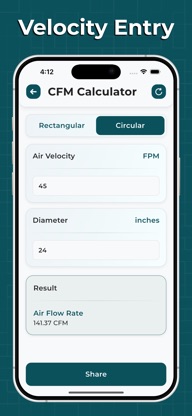 Duct Calculator. screenshot 4