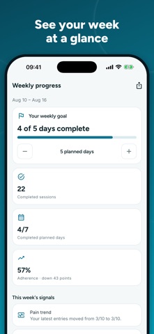 HealHabit: PT Exercise Log iPhone screenshot