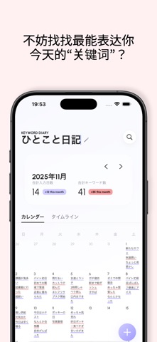 关键词日记 screenshot