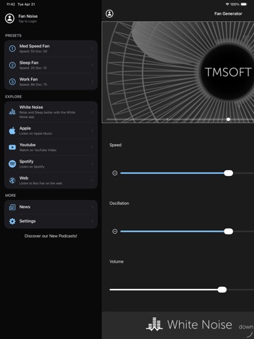 Fan Noise Generator iPad screenshot