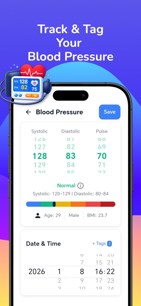 B Pressure Tracking - Medical App | MWM