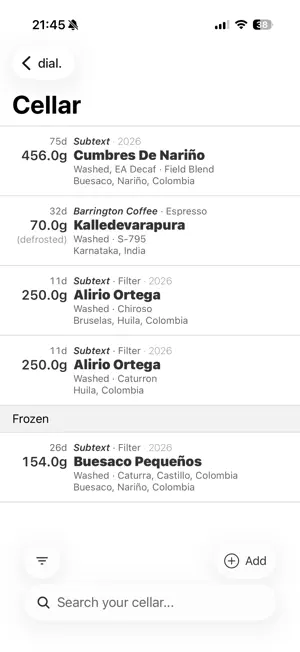 Dial — Shared Coffee Journal screenshot 4